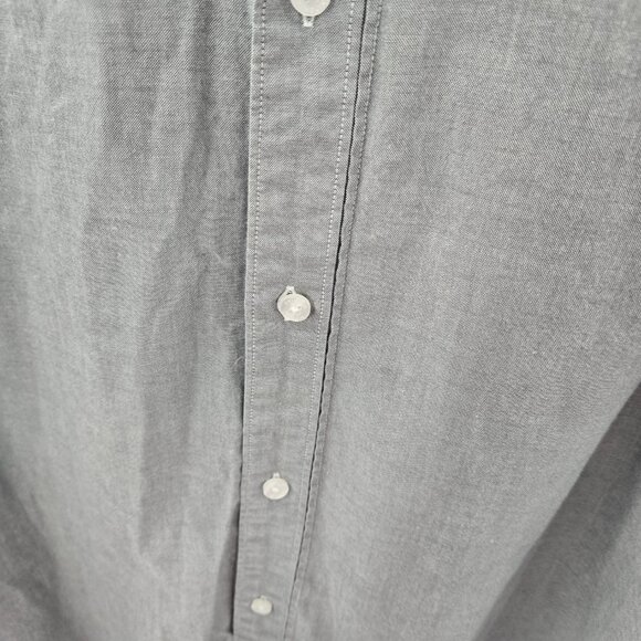 Original Penguin Gray Heritage Slim Fit Long Sleeved Button Up XL - Picture 3 of 9